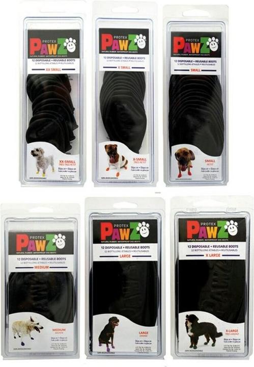 Image du produit Pawz Dog shoe L 10.2cm black 12 pcs - (278097) (L, Chaussures pour chien)