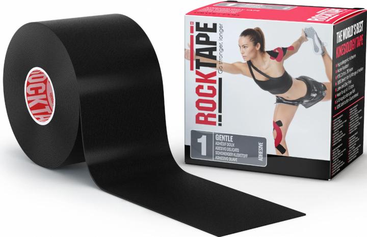 Actual product image Rock Tape Gentle Black (1 pc) (5 m)