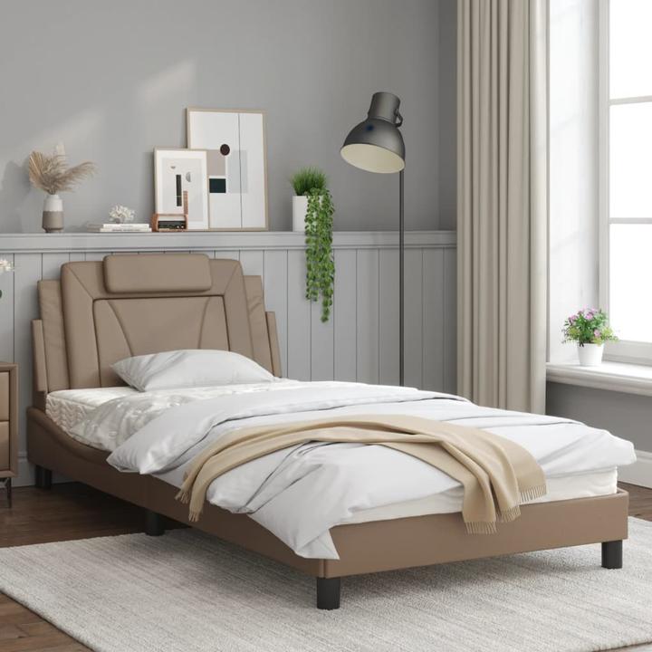 Produktbild VidaXL Bettgestell mit LED Kunstleder (100 x 200 cm)