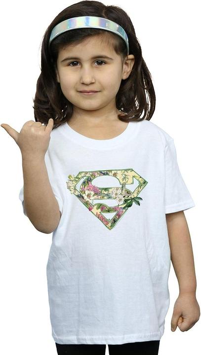Produktbild Supergirl Floral Shield TShirt Mädchen (116)