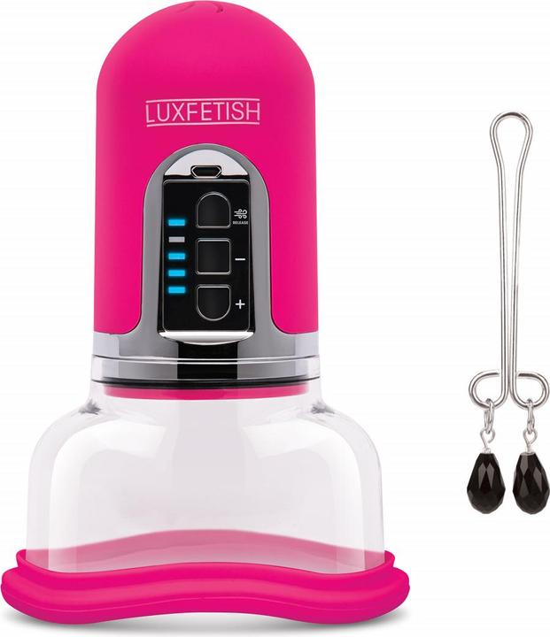 Produktbild Lux Fetish Rechargeable 4-function Auto Pussy Pump With Clit Clamp