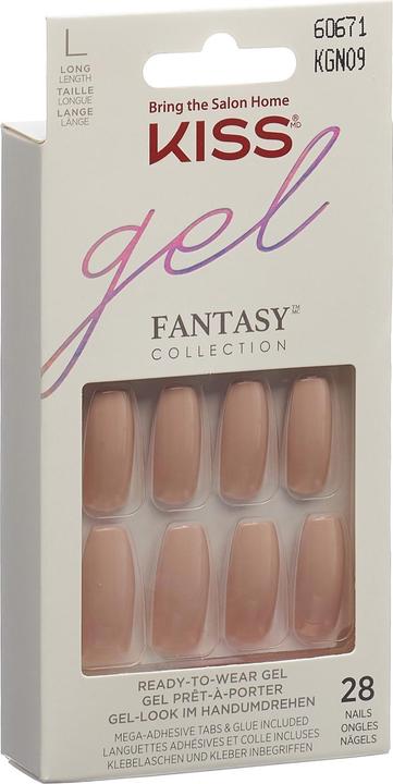 Immagine prodotto KISS Gel Fantasy Nail Kit - Absolutely Fabulous (Unghie artificiali, Trasparente, Bordeaux)