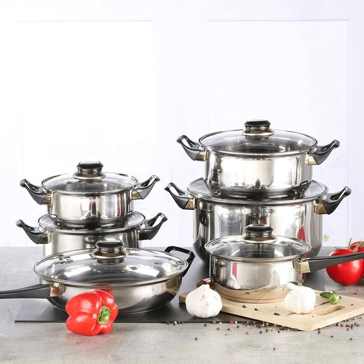 Actual product image Childhome Ensemble d'ustensiles de cuisine (Pan set + pot set, Stainless steel)
