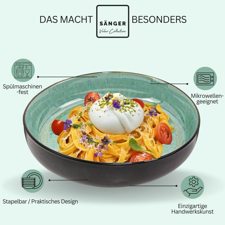 Produktbild Sänger Geschirr Pastaschalen Set Fiji (6 x)