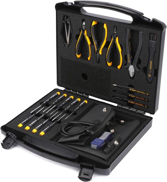 Bernstein ESD, kit d'outils professionnels dans une mallette (18 pièces)