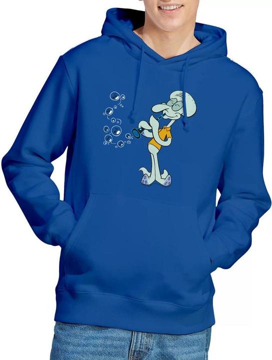 Immagine prodotto Spongebob Squarepants Squidward's Clarinet Felpa con Cappuccio Uomo (XL)