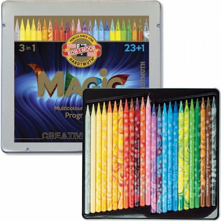 Image du produit Koh-i-Noor Art Crayons Magic 3in1 - 23+1 pièces (Multicolore, 24 x)