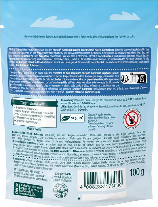 Image du produit Kneipp Naturkind Crumble de bain magique Capitaine coloré (Perle de bain)