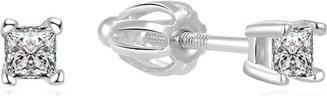 Beneto Minimalist silver earrings studs AGUP1683S (L)