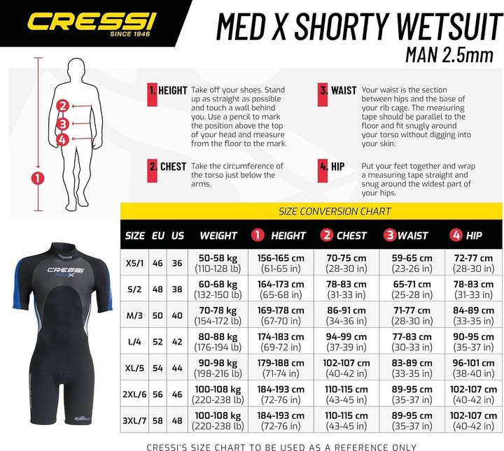 Produktbild Cressi Med X (2.5 mm, 4XL)