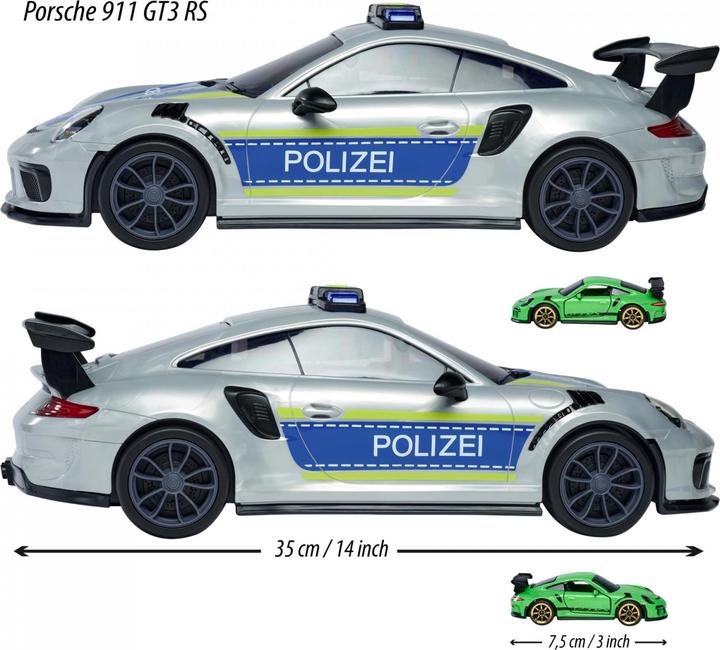 Produktbild Majorette Porsche 911 GT3 RS Polizei Carry Case