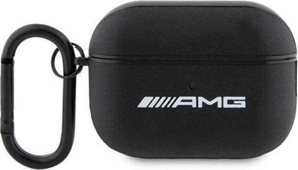 Mercedes AMG AMAP2SLWK Coque AirPods Pro 2 czarny/black Leather White Logo (Manchon pour casque d'écoute)