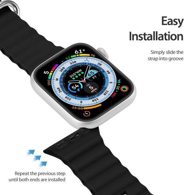 Produktbild Dux Ducis Strap Watch Strap 8 / 7 / 6 / 5 / 4 / 3 / 2 / SE (41 / 40 / 38mm) Silicone Band Bracelet B (40 mm, 38 mm, 41 mm, Silikon)