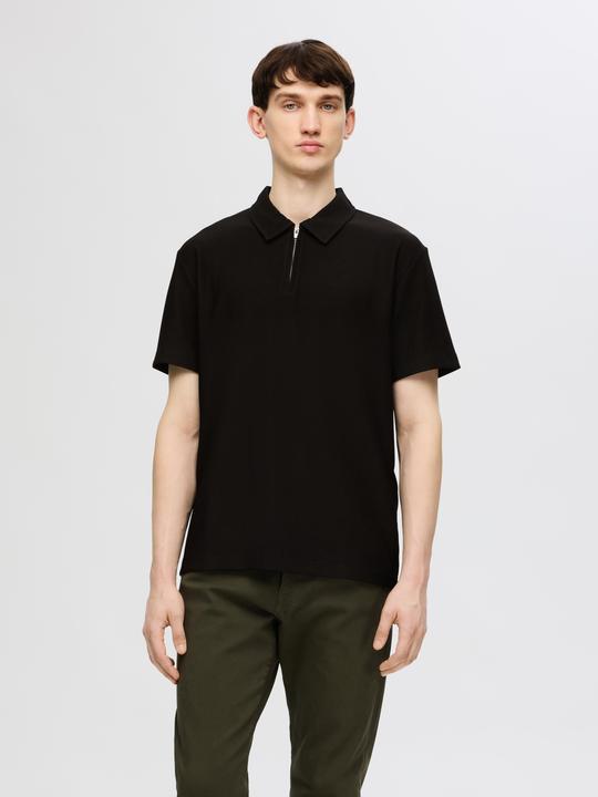Immagine prodotto Selected Homme Polo con mezza zip a pieghe (M)