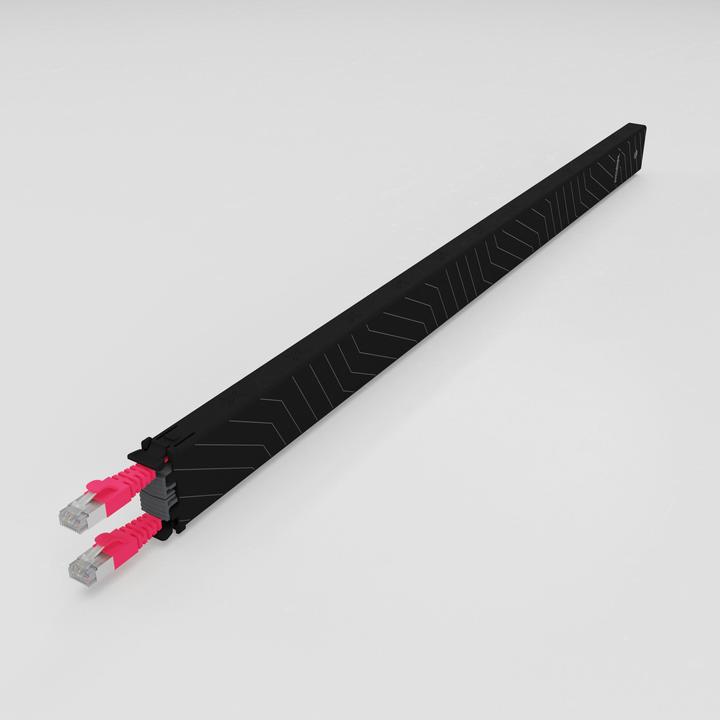 Actual product image PATCHBOX one / Cassette / 30RU / Cat 6A, UTP, 1.8 m, red (UTP, CAT6a, 1.80 m)