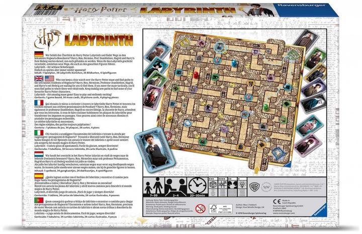 Produktbild Ravensburger Harry Potter Labyrinth (Italienisch, Niederländisch, Französisch, Deutsch, Englisch, Spanisch)