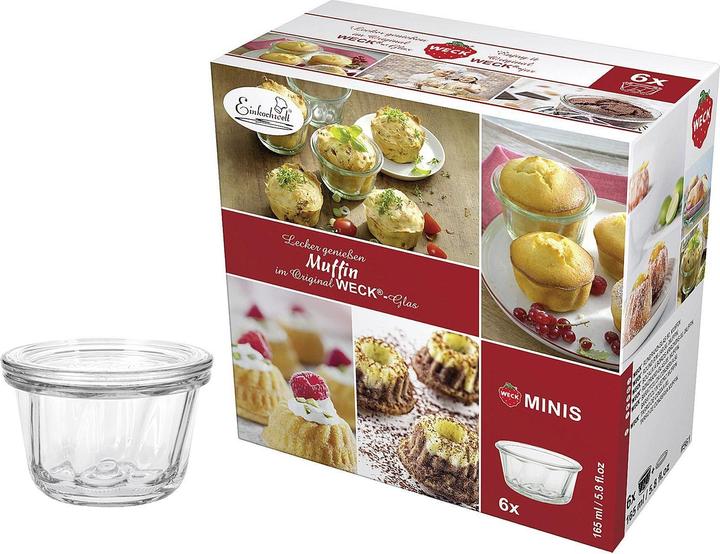 Produktbild Weck Rundrandglas 'Gugelhupf' (6 Stk., 0.17 l)