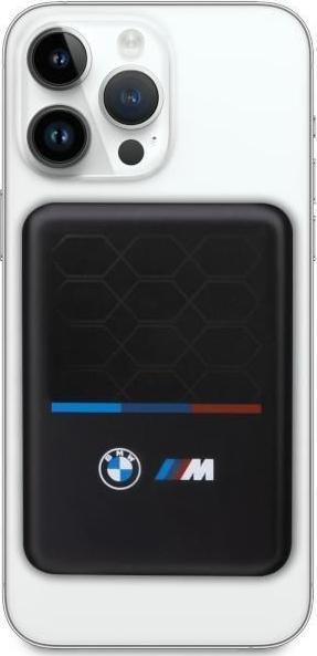 Actual product image BMW Powerbank indukcyjny BMPBMS3K22PGVK 5W 3000mAh + cable czarny/black M Collection MagSafe (3000 mAh, 5 W, 11000 Wh)