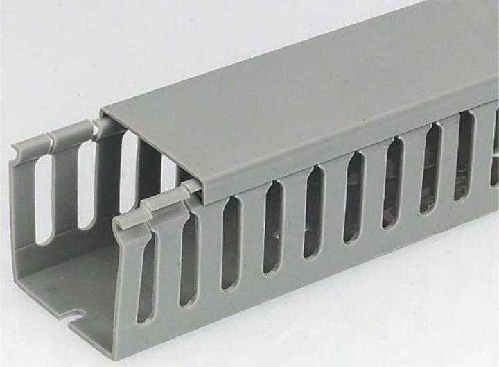 Actual product image Rs Pro Slotted trunking standard 8mm 40Wx40H 1m (100 cm)