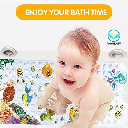 Produktbild Activity Board Badematte für Kinder Cartoon Anti-Rutsch-Baby-Badematte Extra lange Anti-Rutsch mit Saugnäpfen