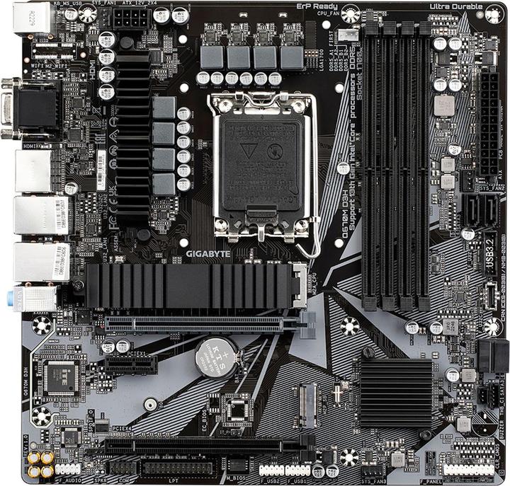 Actual product image Gigabyte MB GBT Intel 1700 Q670M D3H (LGA 1700, Intel Q670, mATX)