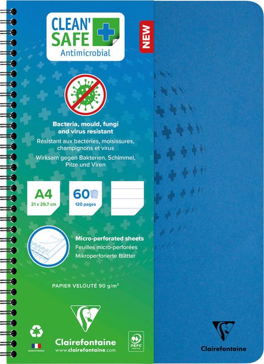 Clairefontaine EXACOMPTA spiral notebook Clean Safe (A4, Lined, Soft cover)