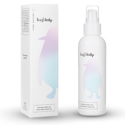 Hagi Baby Natural Body Oil mit Jojobaöl und Mohnöl, Olivenöl, Kokosnussöl 150ml