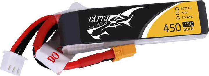 Tattu RC-Akku LiPo 75C 2S1P (7.40 V, 450 mAh)