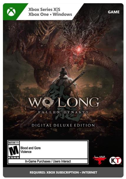 Image du produit Microsoft C2C Wo Long Fallen Dynasty Digital Deluxe Edition CH (Xbox Series X, Xbox Series S)