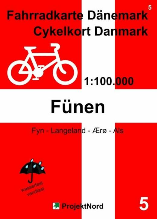 Actual product image Cycling Map Denmark 5/Cykelkort Danmark 1:100.000 - Funen