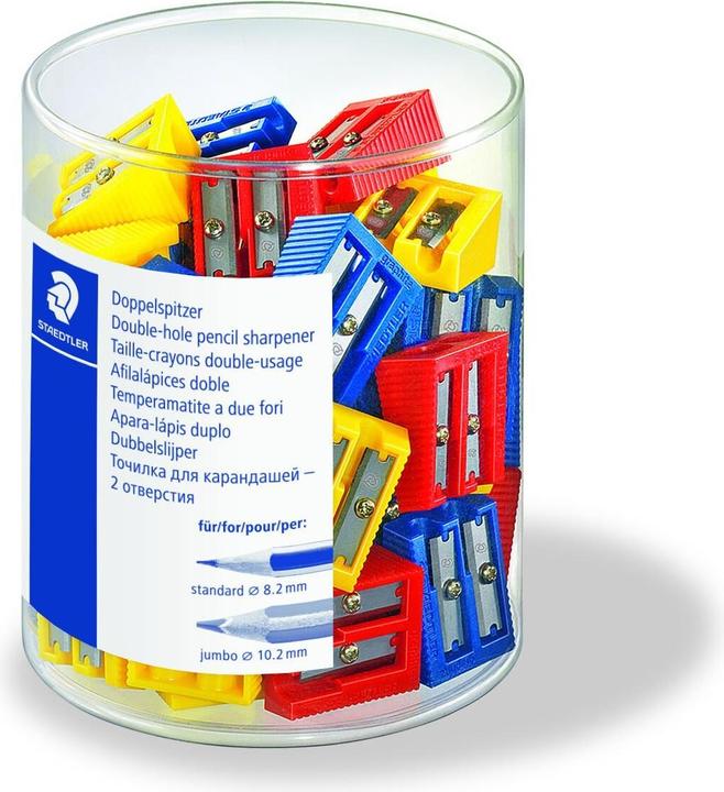 Produktbild Staedtler Doppel-Spitzer, aus Kunststoff, 50er Dose für normale Bleistifte bis 8,2 mm Durchmesser und dicke