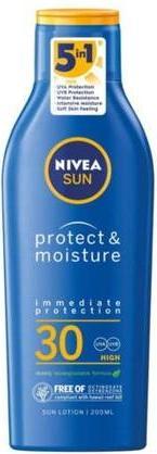 Actual product image NIVEA Sun Protect & Moisture Moisturising Sun L (Sun lotion, SPF 30, 200 ml)