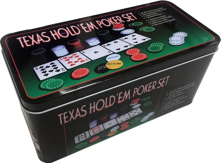 Produktbild NoName Texas Hold‘em Poker Set (Englisch, Deutsch, Französisch, Italienisch)