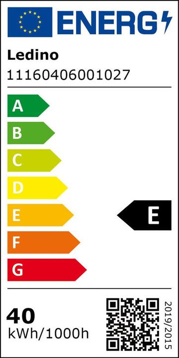 Energie-Label Ledino LED-Strahlersäule 40W Aufstell-Arbeitsleuchte Rath H40, 3200lm, Akku + 230V für Bau, Werkstat (3200 lm)
