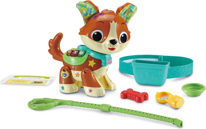 Produktbild VTech 80-552564 Lauf-mit-Mir-Hündchen Babyspielzeug, bunt (Zerrspielzeug Hund)
