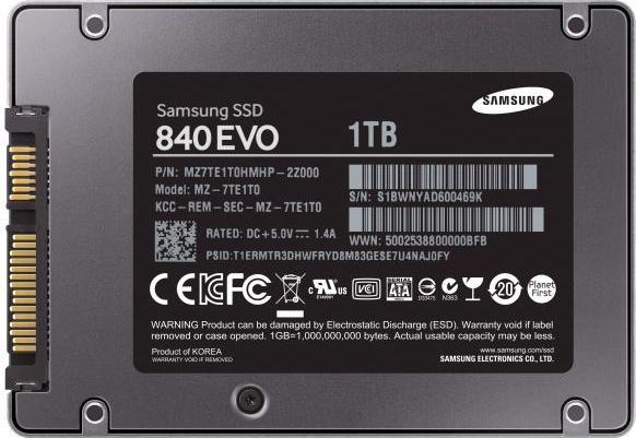 Actual product image Samsung 840 EVO Basic (1000 GB, 2.5")