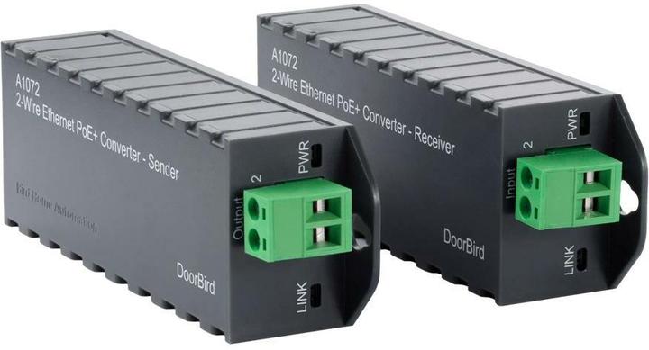 Doorbird 2-Draht Ethernet PoE+ Konverter A1072