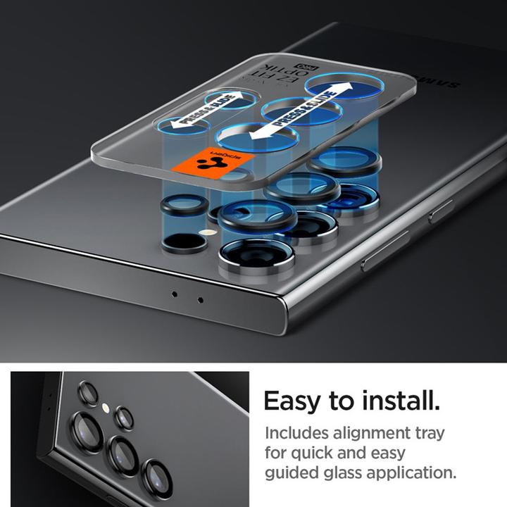Produktbild Spigen Optik Pro EZ Fit (2 Stück, Samsung Galaxy S24 Ultra)