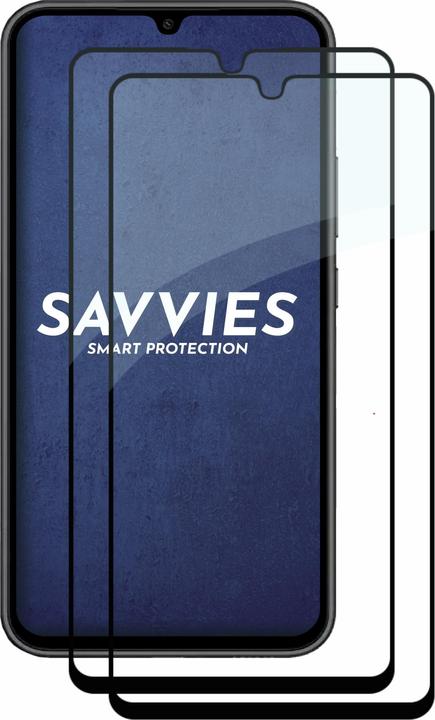 Produktbild Savvies Full-Screen Displayschutz Panzerglas Schutzglas (2 Stück, Samsung Galaxy A34 5G)