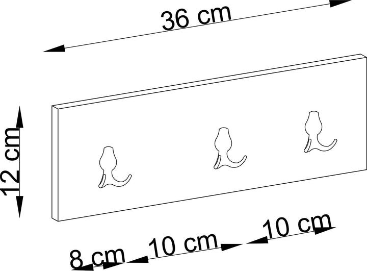 Actual product image Homitis Triook Wall Hook