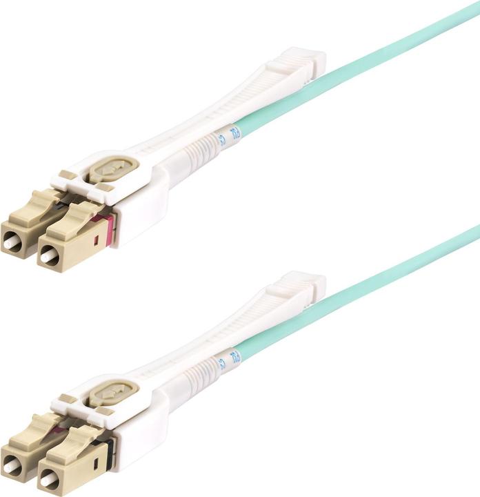 Actual product image StarTech com Cavo in fibra ottica multimodale OM4 LC a LC (UPC) con linguette push-pull, 4m, 50/125µ (CAT8.2, 4 m)