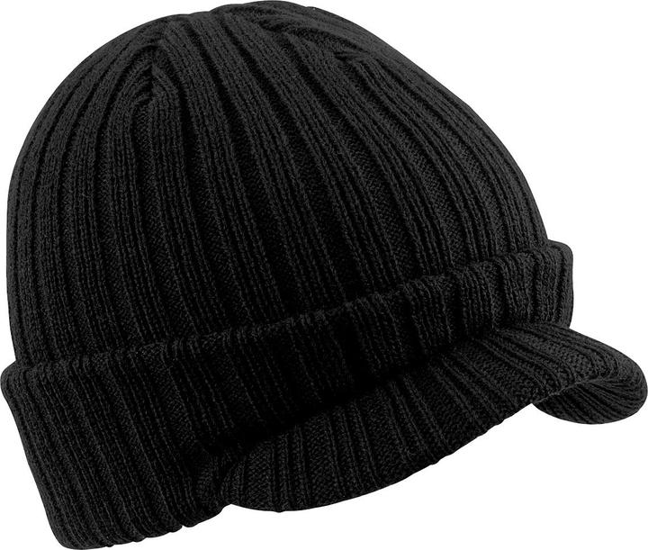 Image du produit Beechfield Bonnet d'hiver Bonnet tricoté avec visière (Taille unique)