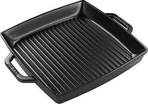 Actual product image Staub American grill pan square, black, 28x28 cm (28 cm, Grill pan, Cast iron)