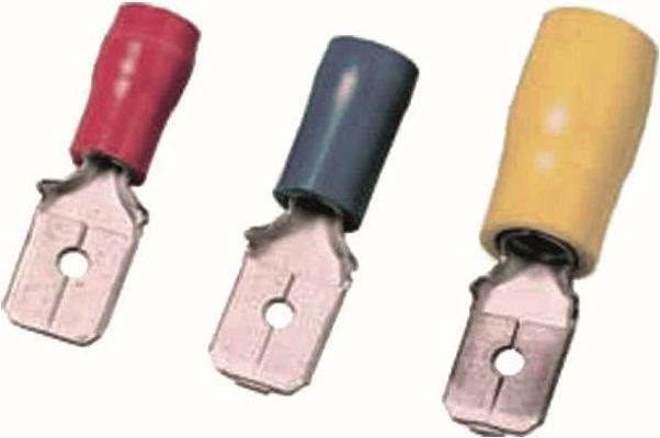 Produktbild Intercable Flachstecker ICIQ168FS 0,5-1qmm 6,3x0,8 rot Messing