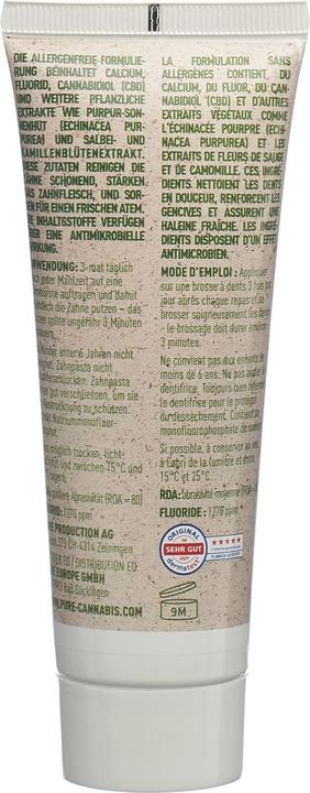 Actual product image Pure Production CBD Toothpaste 550mg CBD Paste (75 ml)