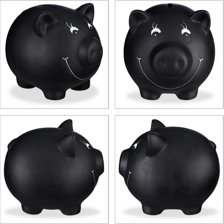 Produktbild Relaxdays Sparschwein zum Beschriften (17 x 13 x 14 cm)