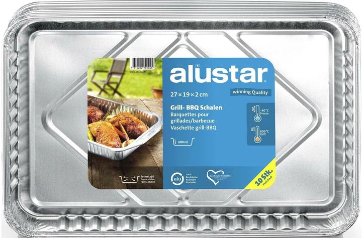Produktbild Alustar Grill- und BBQ Schalen ohne Löcher