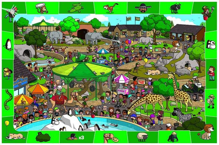 Produktbild Eurographics Ein Tag im Zoo 100 Teile (100 Teile)