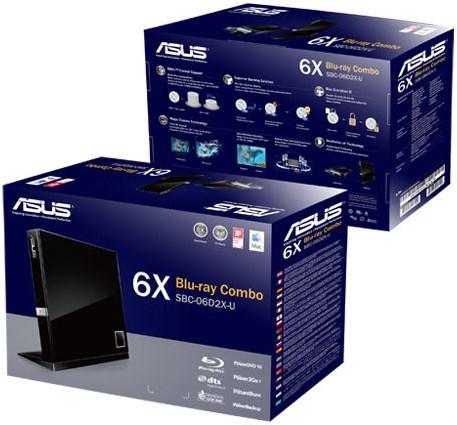 Image du produit ASUS Sbc-06d2x-U (Lecteur Blu-ray, Graveur de CD, Lecteur de CD, Graveur de DVD, Lecteur DVD)