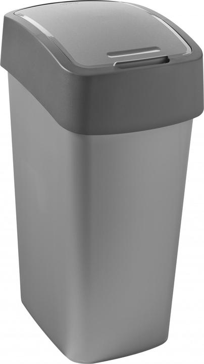 Image du produit Curver Flip Bin, 50 l, Rectangulaire, Graphite, Argenté, Manuel, 294 mm, 376 mm (50 l)